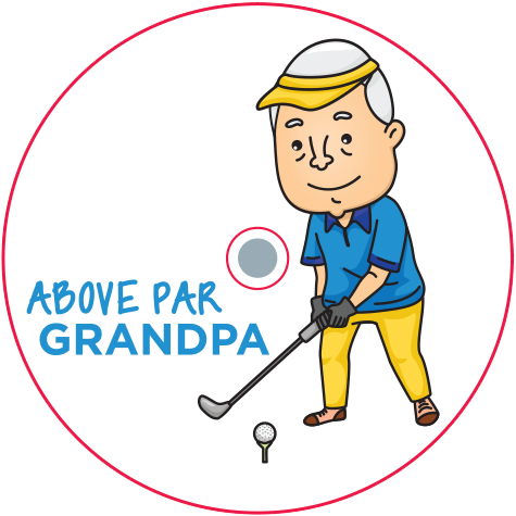 CaddyCap - Above Par Grandpa - Golf Gifts for Dad!