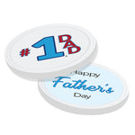 #1 Dad Golf Character Father's Day Golf Gift